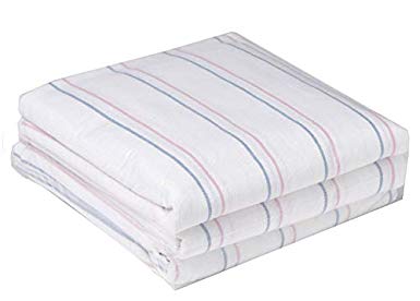 3 Pack, Hospital Receiving Blankets, Baby Blankets, 100% Cotton, 36"x36", Candystripe