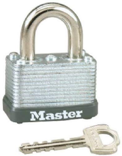Master Lock 22D Laminated Steel Warded Padlock, 1-1/2-Inch Wide Body, 5/8-Inch Shackle Height