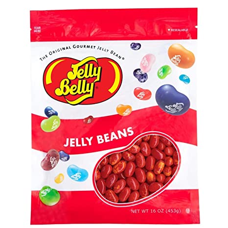 Jelly Belly Sizzling Cinnamon Jelly Beans - 1 Pound (16 Ounces) Resealable Bag - Genuine, Official, Straight from the Source