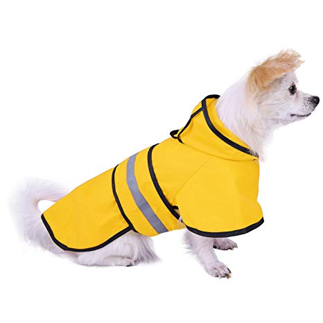 HDE Dog Raincoat Hooded Slicker Poncho for Small to X-Large Dogs and Puppies