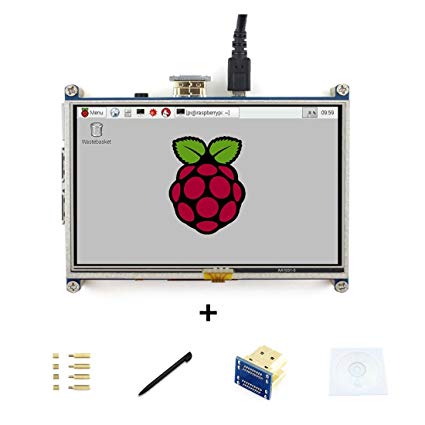 5inch Raspberry pi HDMI LCD Display Module Resistive Touch Screen 800480 High Resolution HDMI Interface for Raspberry Pi Directly Connect