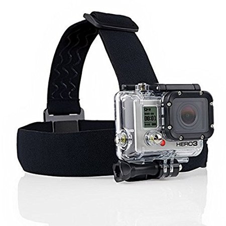 ESDDI Adjustable Head Strap Camera Mount with Anti-slide Glue for GoPro Hero, Hero 2, Hero 3, Hero3 , Hero 4 Cameras Headstrap