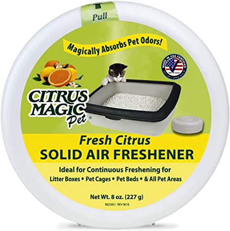 Citrus Magic Pet Odor Absorbing Solid Air Freshener Fresh Citrus, 8-Ounce