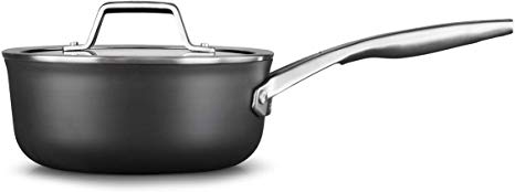 Calphalon 2029658 Premier Hard-Anodized Nonstick 2.5-Quart Saucepan with Cover, Black