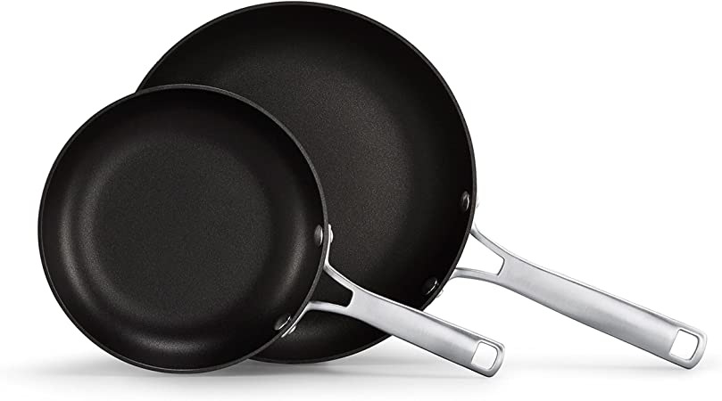 Calphalon Classic Hard-Anodized Nonstick Frying Pan Set, 8-Inch and 10-Inch Frying Pans