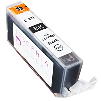 Sophia Global Compatible Ink Cartridge Replacement for Canon CLI-221 (1 C-221 Small Black)