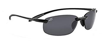 Serengeti Nuvola Polar Sunglasses,Shiny Black with CPG Lenses