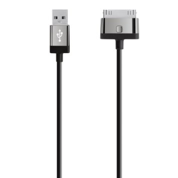 Belkin Mixit Colour Range 2 m 30-Pin Charge and Sync Cable for iPhone 4/4s, iPad 2, 3 and 4 - Black