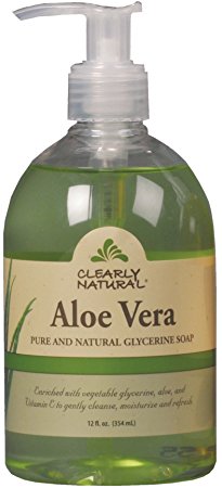Clearly Natural Aloe Vera Liquid Glycerine Soap, 12 Ounce (Pack of 2)