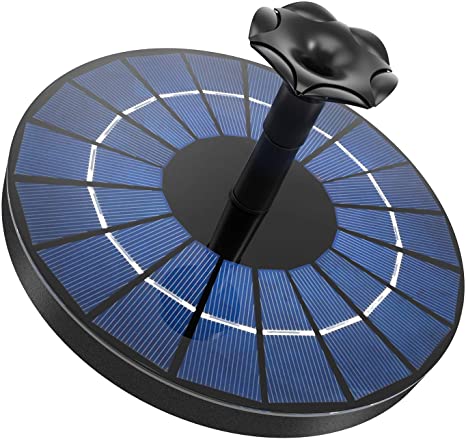 Ankway Fontana Solare con Batteria 1500mAh, Pompa Laghetto Solare da 3,5w Aggiornata, Pompa Acqua Solare per Esterno Giardino Piscina Cascata Ricircolo Acqua