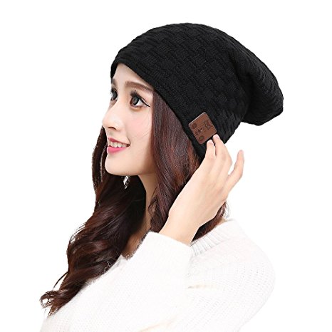 Uchoice Unisex Musical Beanie Hat Cap with Wireless Bluetooth Headphone