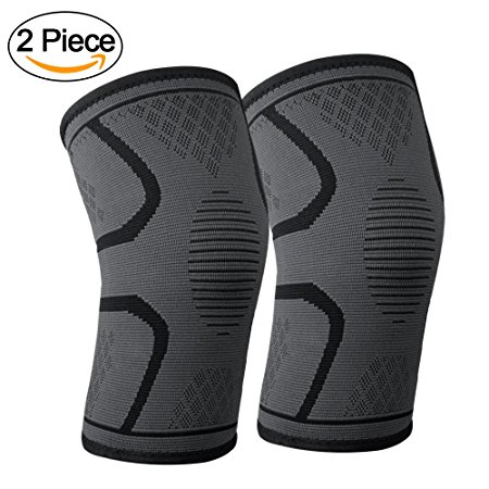 ONSON Compression Knee Sleeve, Best Knee Brace Support for Sports, Running, Jogging, Basketball, Joint Pain Relief, Arthritis and Injury Recovery&More, Men and Women