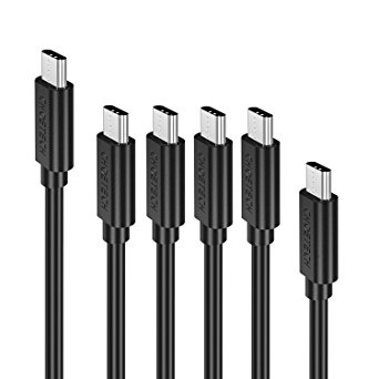 CHOETECH USB C Cable (6-Pack, 1x1.6ft 4x3.3ft 1x6.6ft), USB Type C to Type A Cable for OnePlus 3, LG G5, HTC 10, 2015 MacBook, etc