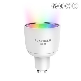 PLAYBULB Spot GU10 4W (40W equivalent) Smart App Controlled Wireless Bluetooth RGB Color Changing Led Spotlight Bulb, Dimmable Lamp for iPhone, iPad and Android Devices