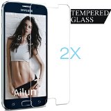 Galaxy S6 Screen Protector2 PacksBy AilunTempered GlassSamsung Galaxy S69H HardnessCurved EdgeAnti-ScratchBubble FreeReduce FingerprintampOil Stains CoatingCase Friendly-Siania Retail Package