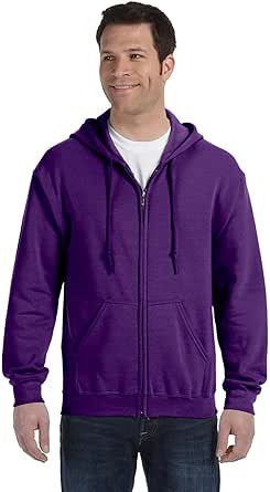 Gildan Mens Full Zip Hooded Sweatshirt