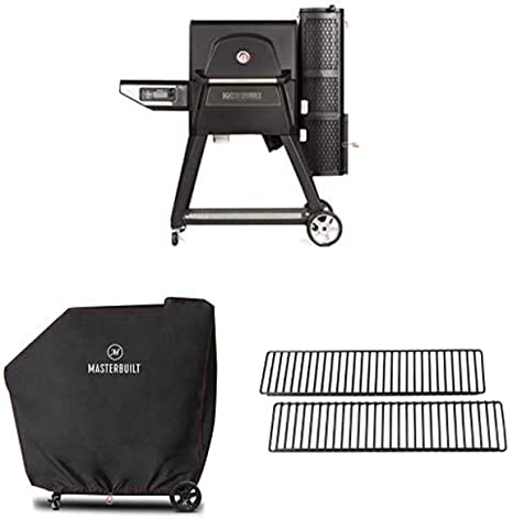 Masterbuilt Gravity Series 560 Digital Charcoal Grill   Smoker with 2 Warming Rack and Grill Cover Bundle