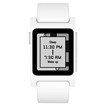 Pebble 2   Heart Rate Smart Watch- White/White