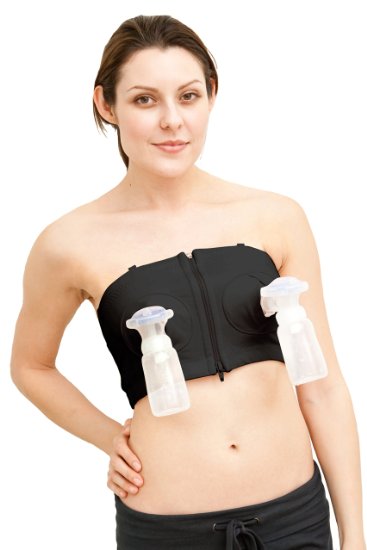 Simple Wishes Hands Free Breastpump Bra Black XS to L