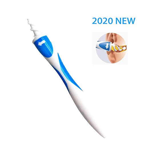 2020 New Earwax Removal Tool, Smart Flexible 16 Pcs Ear Cleaner Swab Soft Safe Spiral Removal Cleaner q-Grips Ear Pick Clean for Adults and Kids 6
