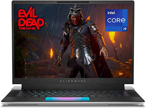 Alienware X16 R1 Gaming Laptop - 16-inch QHD  240Hz Display, Core i9-13900HK, 32GB LPDDR5 RAM, 1TB SSD, NVIDIA GeForce RTX 4080 12GB GDDR6, Windows 11 Home, 1 Year Premium Support - Lunar Silver