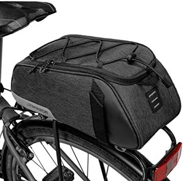 Lixada Bicycle Rear Rack Bag Multifunctional Bicycle Rear Seat Bag Waterproof Cycling Bike Rack Trunk Cargo Bag Pannier Bag Handbag Shoulder Bag