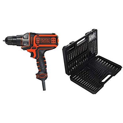 BLACK DECKER BDEDMT Matrix AC Drill/Driver with BLACK DECKER BDA91109 Combination Accessory Set, 109-Piece