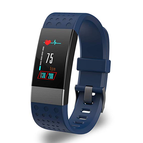YoYoFit Rock Heart Rate Monitor, Waterproof Fitness Tracker with Blood Pressure Monitor, Wearable Fitness Watch for Men Women