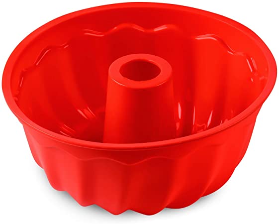 Ecoki Silicone Ring Baking Pan φ23cm(9"), LFGB & BPA Free Cake Baking Pan for Cake, Jello, Bread - Non-Stick & Dishwasher Safe