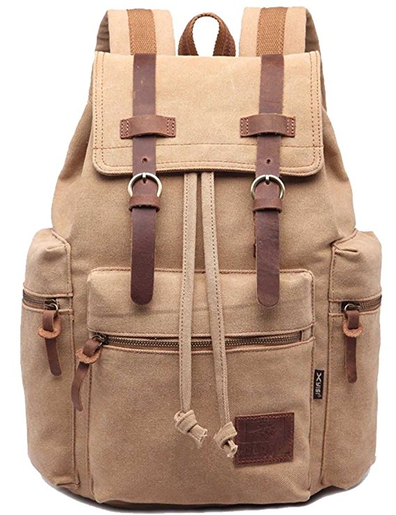 Mygreen Vintage Canvas Backpack Casual Daypacks