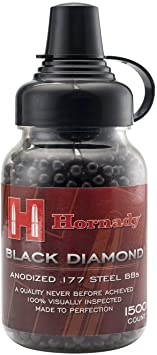 Umarex 2211056 Hornady Black Diamond .177 Caliber Steel BB Gun BBs (1500 Count)