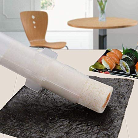 Sushi Bazooka Roller, Sushi Making Kit Food Grade Plastic Sushi Maker 11.8 Inch Smart Kitchen Appliance for Rolling Sushi by AISHN