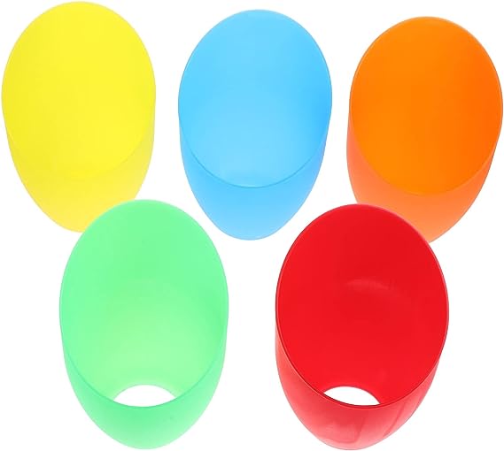 5PCS Plastic Lamp Shade Replacement, Floor Lamp Light Cover Replacement Lamp Shade Cover, Inclined Horseshoe Shape Lampshade for Chandelier, Pendant Light, Wall Sconces Series ( Color b )