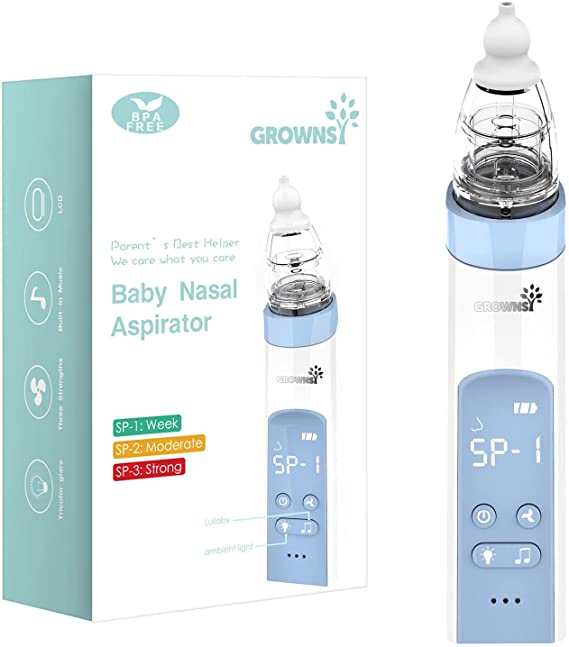 Baby Nasal Aspirator | Baby Nose Cleaner | Nose Sucker for Baby - Baby Nose Sucker, Automatic Baby Nose Sucker for Infants, with Music & Light Soothing Function, Rechargeable