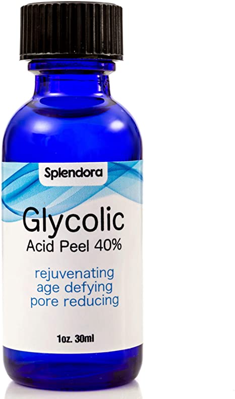 Glycolic Acid Peel 40% - Pro Skin Peel - Stretch Marks, Wrinkles, Large Pores, Acne Scars, Blackheads, Skin Lightening, Age Spots, Oily Skin