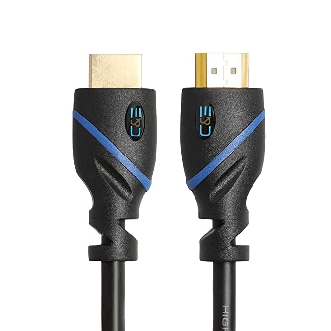 6ft (1.8M) High Speed HDMI Cable Male to Male with Ethernet Black (6 Feet/1.8 Meters) Supports 4K 30Hz, 3D, 1080p and Audio Return CNE122122