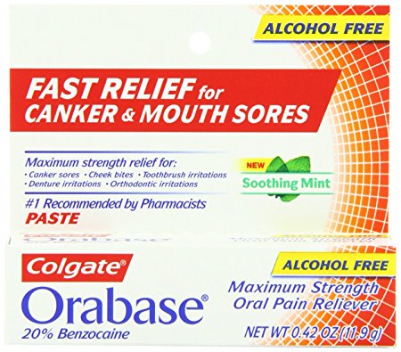 Colgate Orabase Paste Alcohol Free Soothing Mint