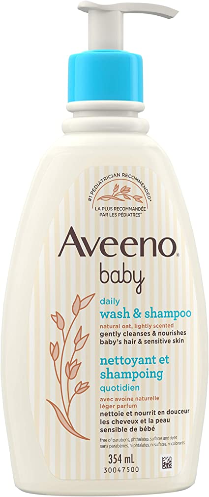 Aveeno Baby Wash & Shampoo 354ml, 354 Milliliters