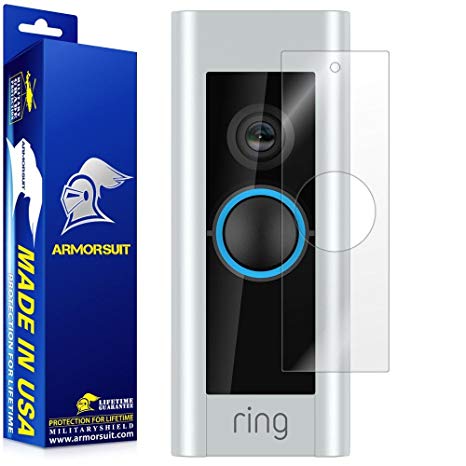 Ring Video Doorbell Pro Screen Protector, ArmorSuit MilitaryShield Screen Protector For Ring Video Doorbell Pro Lifetime Replacement Anti-Bubble Ultra HD Clear