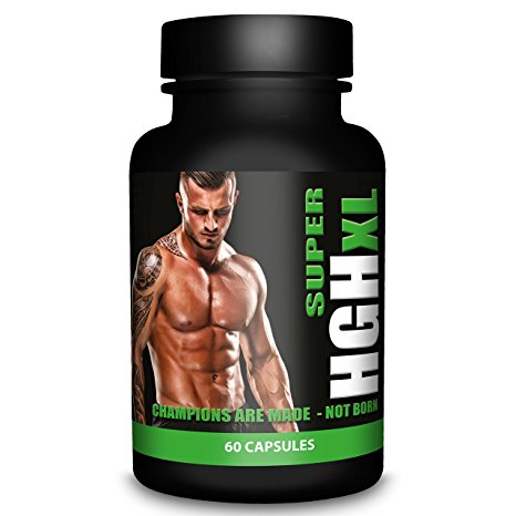 Advanced Formula SUPER HGH XL by Natural Answers - 60 Capsules - Boost Muscle Growth and Strength - Powerful Growth Hormone Accelerator - Body-Building Amino Acids Supplement