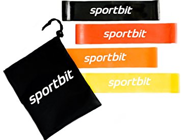 Sportbit Exercise Resistance Bands set of 4   Bag   Bonus E-book