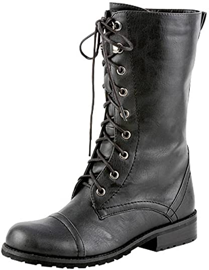 Lug 11 Womens Military Lace up Combat Boot