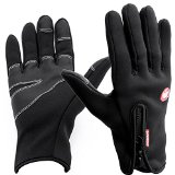Vbiger Mens Outdoor Warm Touch Screen Cycling Hiking Gloves