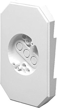 Arlington 8141DBL Siding Mounting Kits with Built-in Box,  White, 1/2-, 1-Pack,