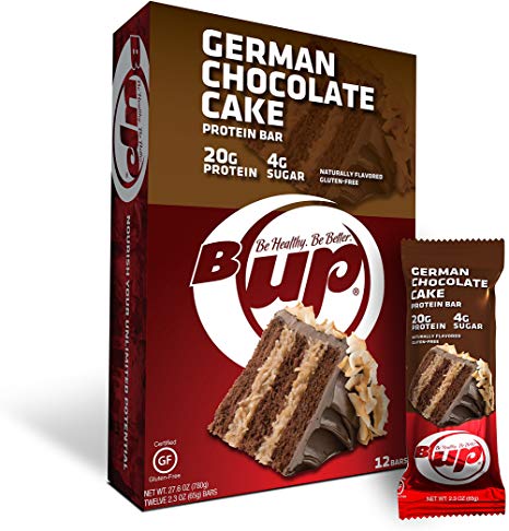B-Up Naturally Flavored & Gluten Free Protein Bar - German Chocolate Cake