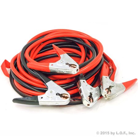 20 Ft 2 Ga Premium Universal Booster Cables - Includes Carrying Case 500 AMP