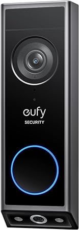 eufy Security Video Doorbell E340, Dual Cameras with Delivery Guard, 2K Full HD and Color Night Vision, Wired or Battery Powered, HomeBase S380 Compatible, No Monthly Fee