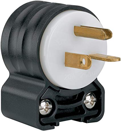 Legrand - Pass & Seymour PS5466SSANCC4 Straight Blade Angled Plug Three Wire 20-Amp 250-volt Easy Install