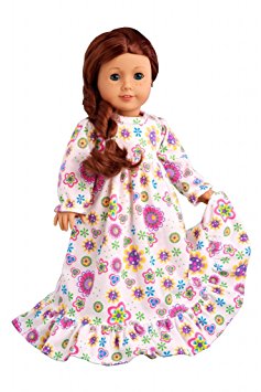 Good Night - Cotton nightgown - 18 inch doll clothes (doll not included)