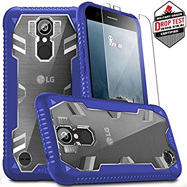 LG K20 Plus Case, Zizo Proton 2.0 Cover [Military Grade Drop Tested] w/ 0.3m 9H [Tempered Glass Screen Protector] - LG Harmony